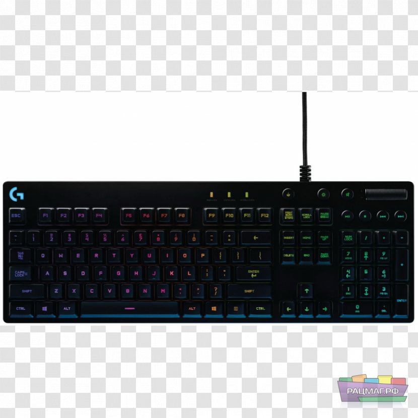 Computer Keyboard Touchpad Numeric Keypads Space Bar Logitech - Peripheral Transparent PNG