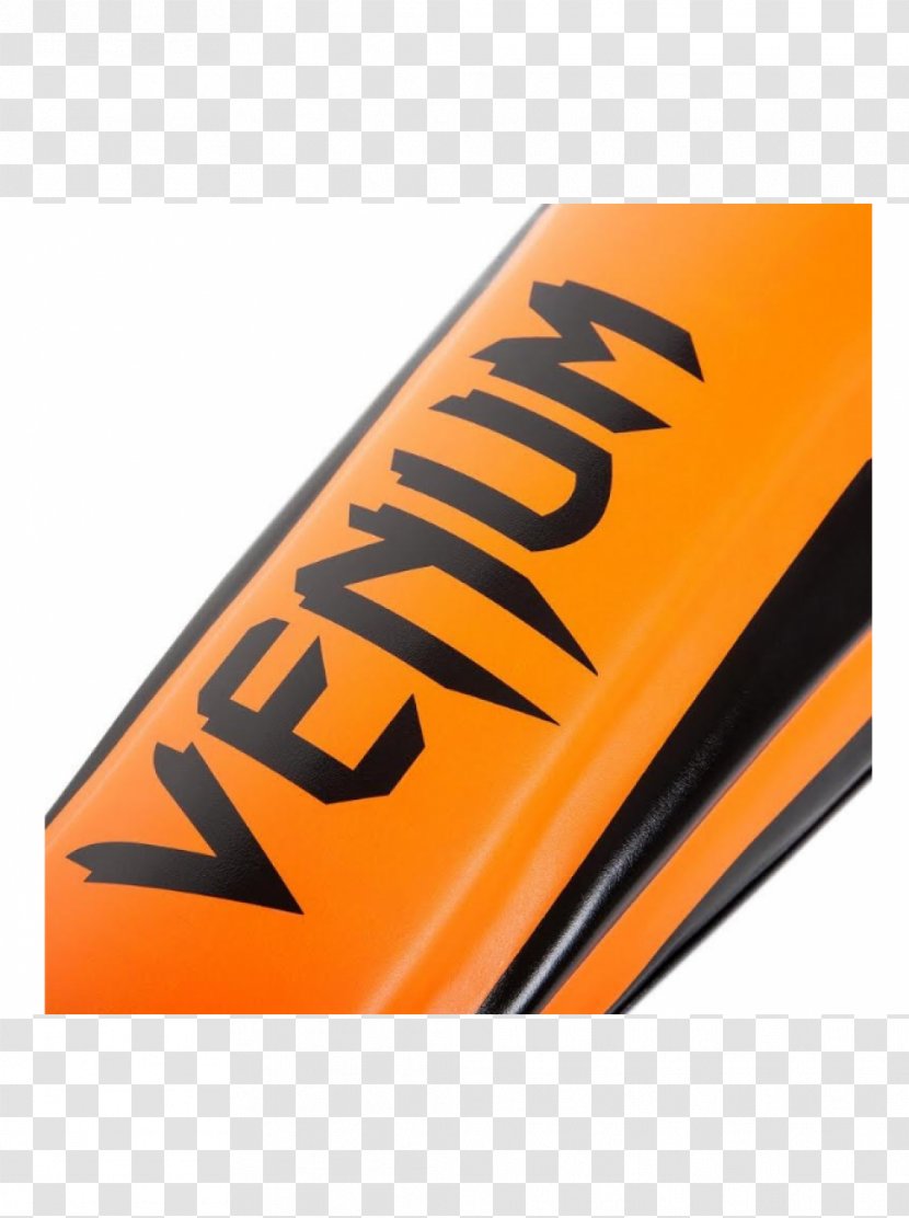 Venum Shin Guard Boxing Shorts Combat Sport - Orange Transparent PNG