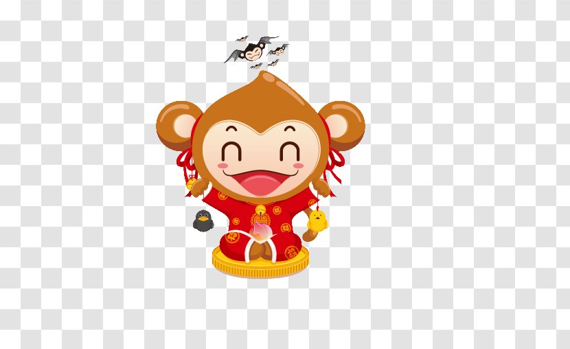 Icon - Heart - Cute Monkey Transparent PNG