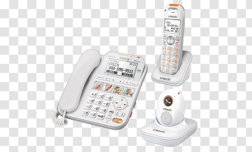 Cordless Telephone VTech CareLine SN6197 Handset - Answering Machines - Phone Model Machine Transparent PNG