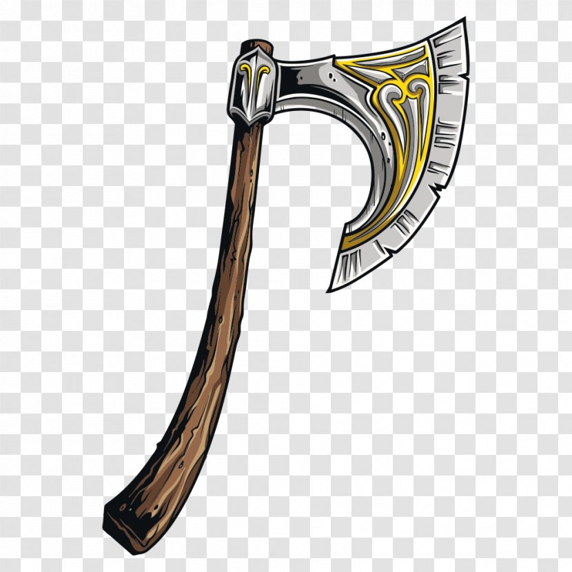 Battle Axe Middle Ages Weapon - Ax Transparent PNG