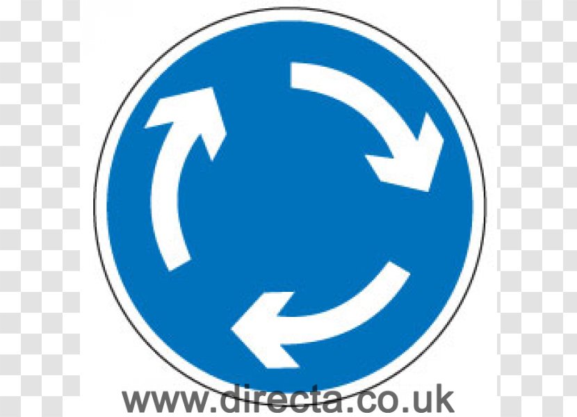 Roundabout Traffic Sign Driving Test School - Vehicle Transparent PNG