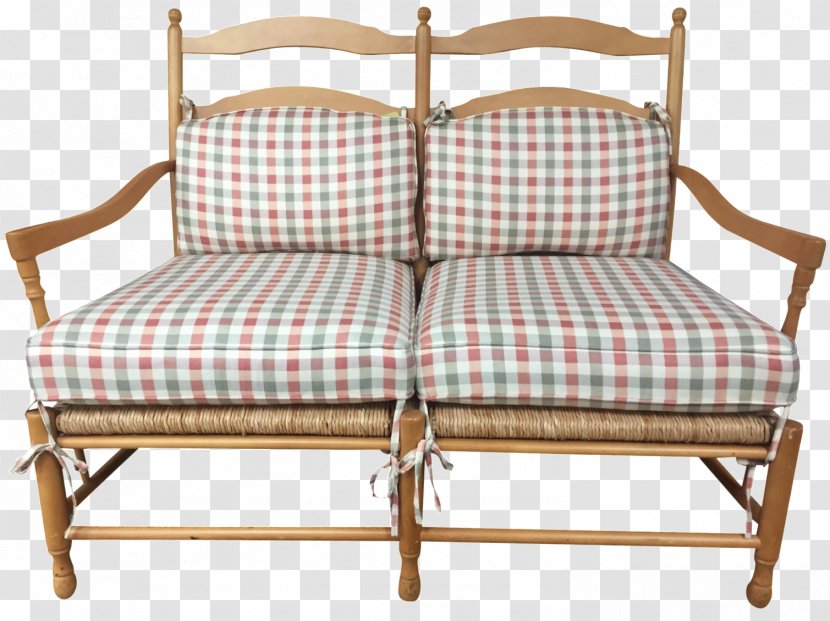 Loveseat Couch Bed Frame Sunlounger Chair - Gingham Transparent PNG