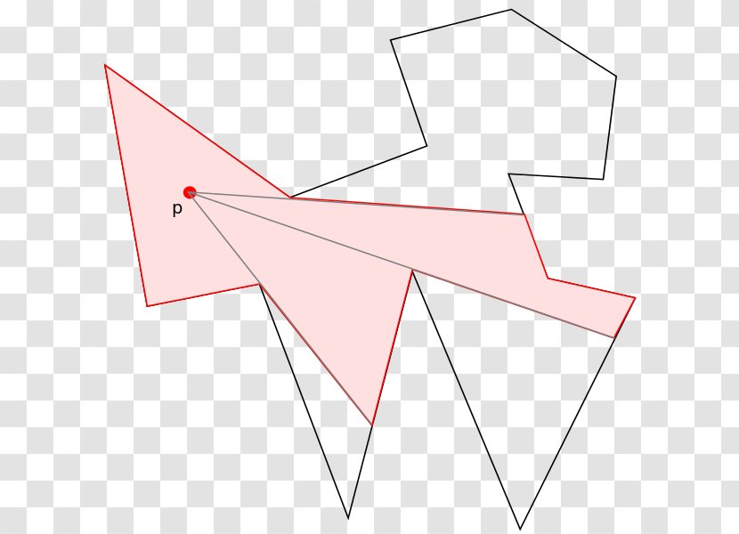 Point In Polygon Sichtbarkeitspolygon Triangle - Information Processing - Polygolnal Transparent PNG