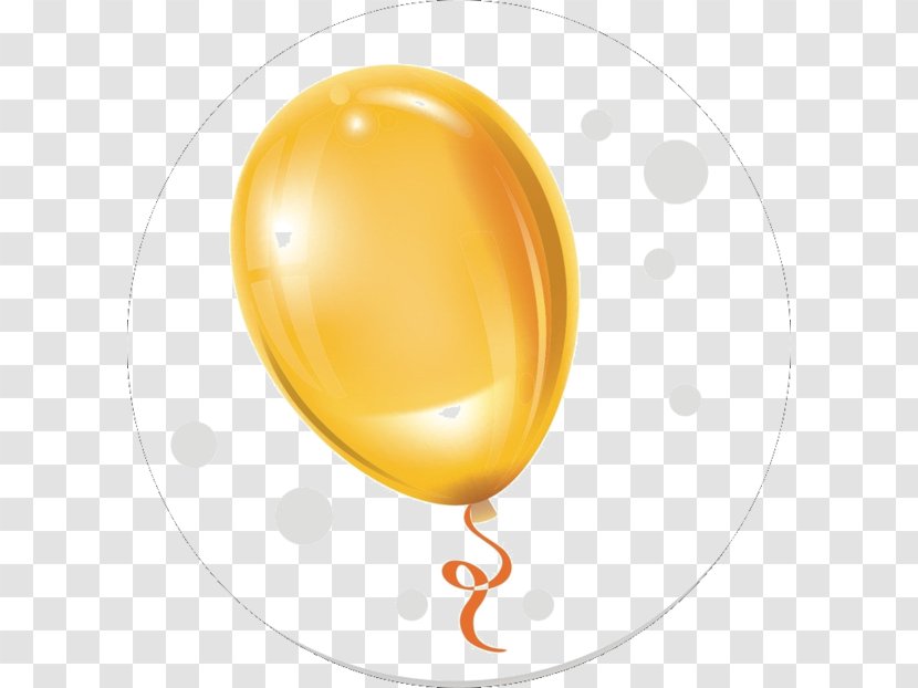 Balloon Cartoon Clip Art - Gold Party - Free Buckle Material Transparent PNG