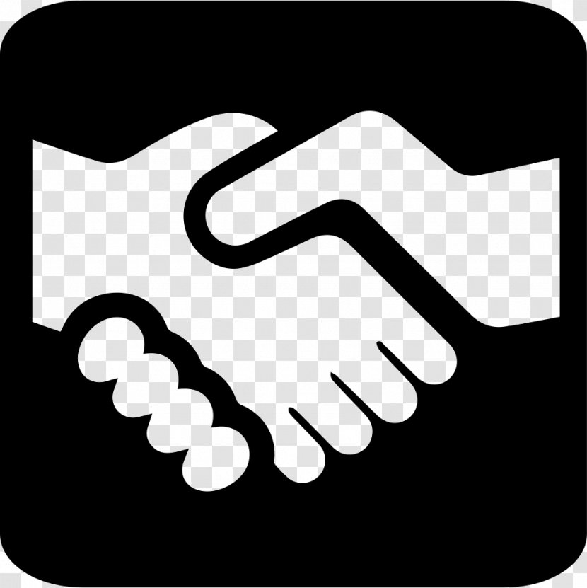 Handshake Business Finance - Monochrome Transparent PNG