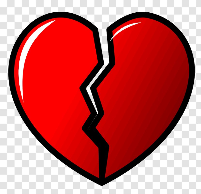 Broken Heart Symbol Love - Silhouette - Just Cause Transparent PNG