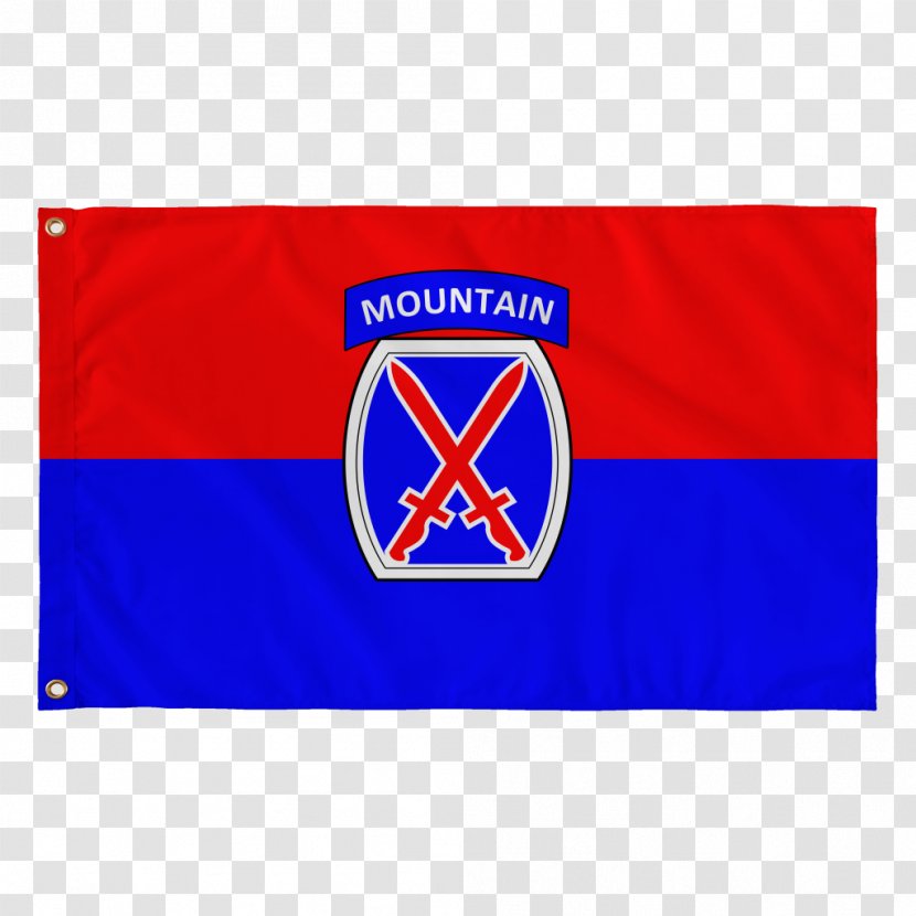 10th Mountain Division Flag United States Army - Brand - Red Climbing Transparent PNG