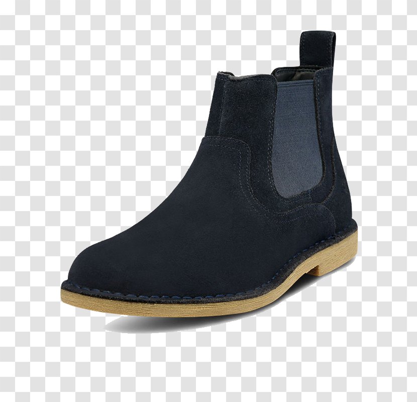 Chelsea Boot Suede Shoe - Cowboy - Black Boots Transparent PNG