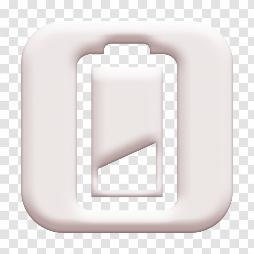 Battery Icon Charge Empty - Material Property - Blackandwhite Symbol Transparent PNG