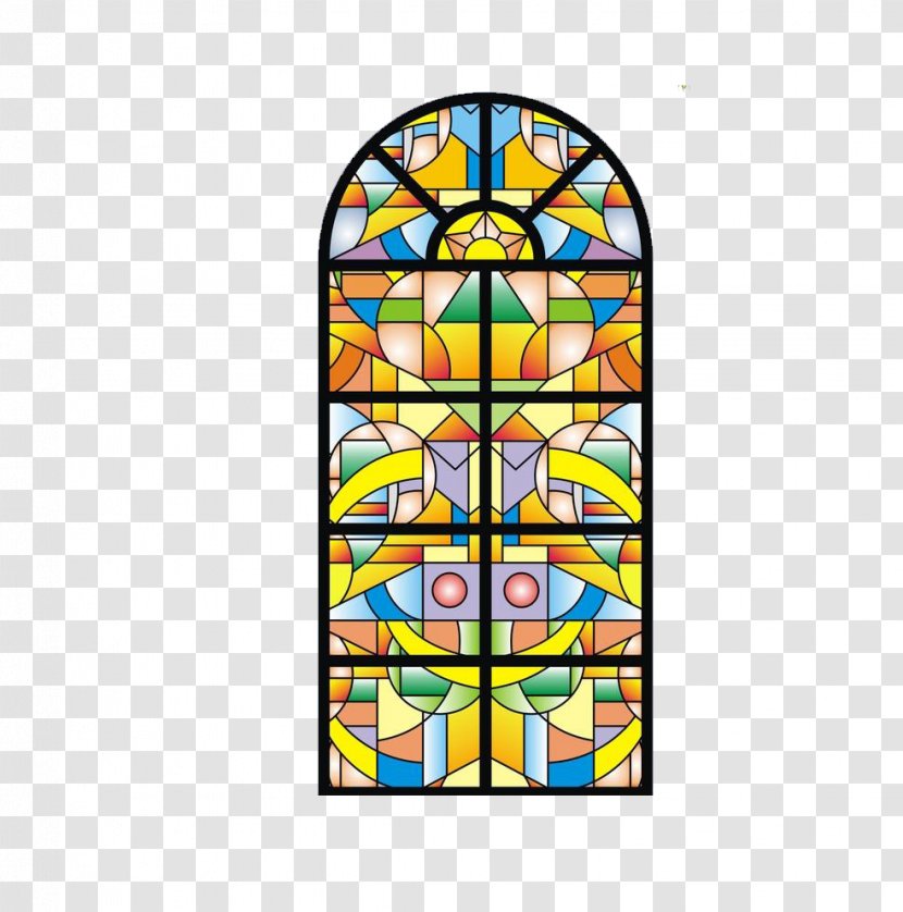 Stained Glass Euclidean Vector - Gratis - Church Transparent PNG