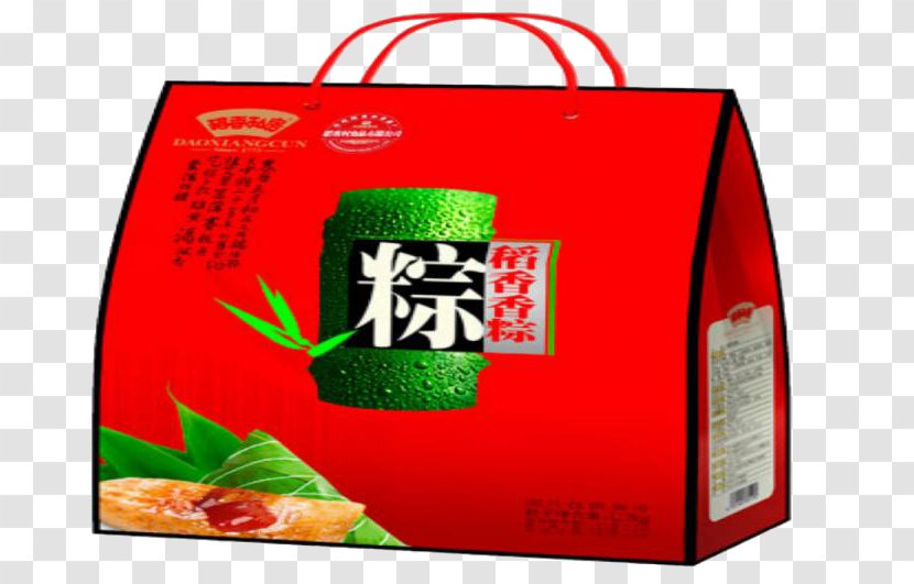 Zongzi Gift Dragon Boat Festival - Red - Rice Dumplings Box Transparent PNG