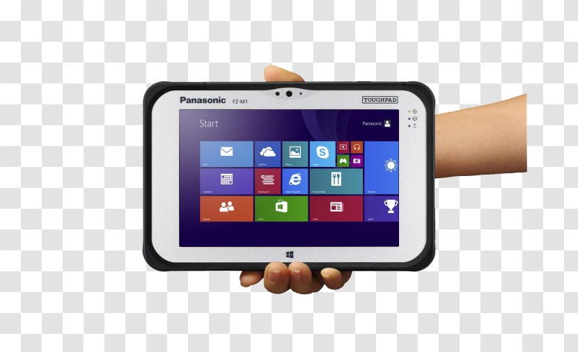 Intel Core I5 Panasonic Rugged Computer - Holding A Tablet Transparent PNG