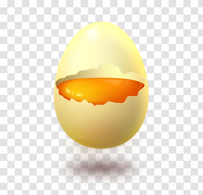 Yolk Eggshell Yellow - Orange - Egg Transparent PNG