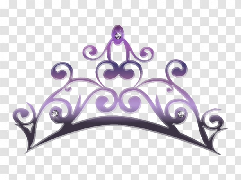 Slip Crown Princess Tiara Clip Art - Purple - PRINCESS CROWN Transparent PNG