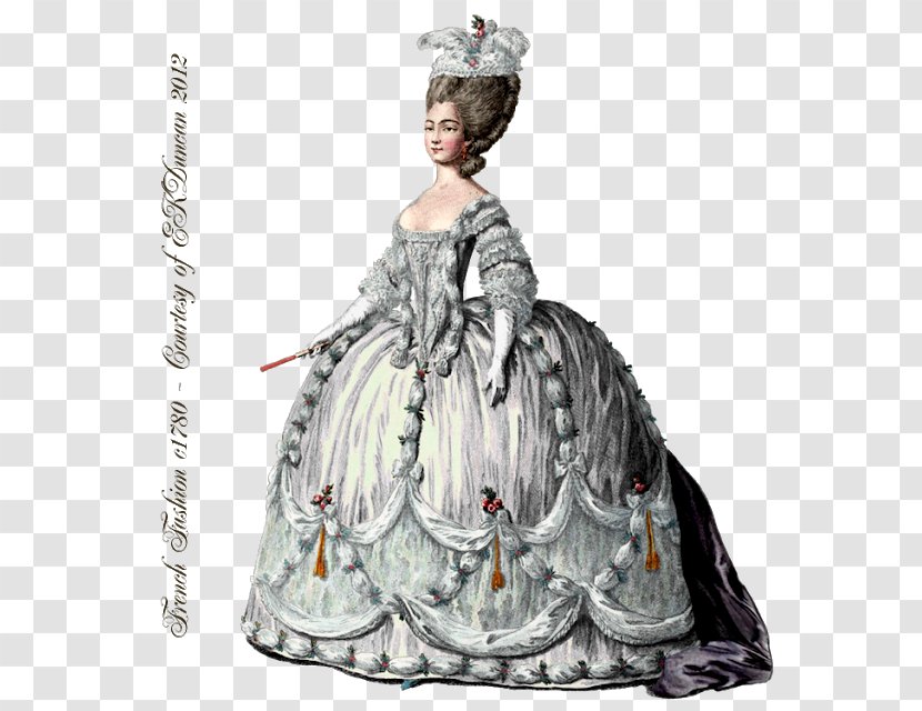18th Century Fashion 1700-talets Mode Rococo France - History Of Western Transparent PNG