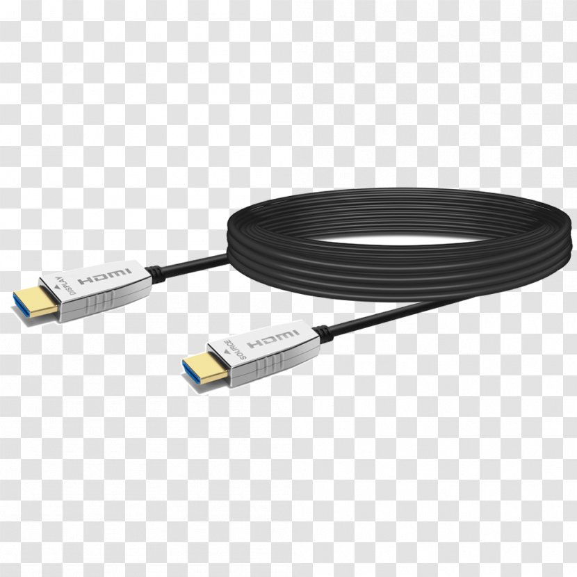 Optical Fiber Cable HDMI Electrical Ultra-high-definition Television - Hdmi Transparent PNG