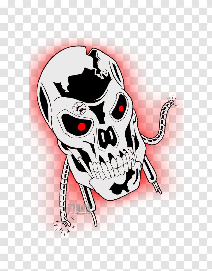 Skull The Terminator Endoskeleton - Cyborg Transparent PNG