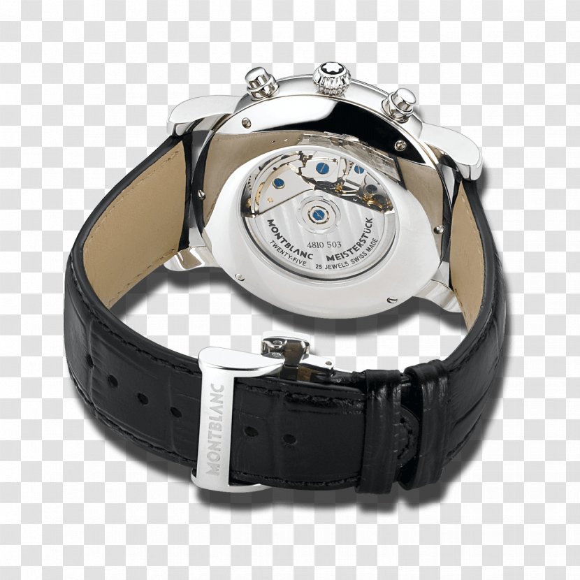 Watch Clock Montblanc Chronograph Movement - Metal Transparent PNG