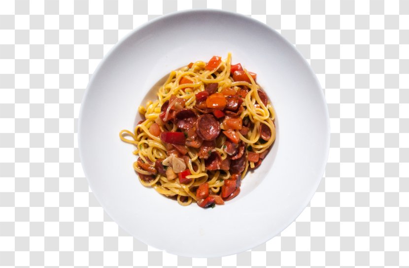 Spaghetti Alla Puttanesca Pesto Taglierini Chinese Noodles Al Dente - Naporitan - Pizza Transparent PNG