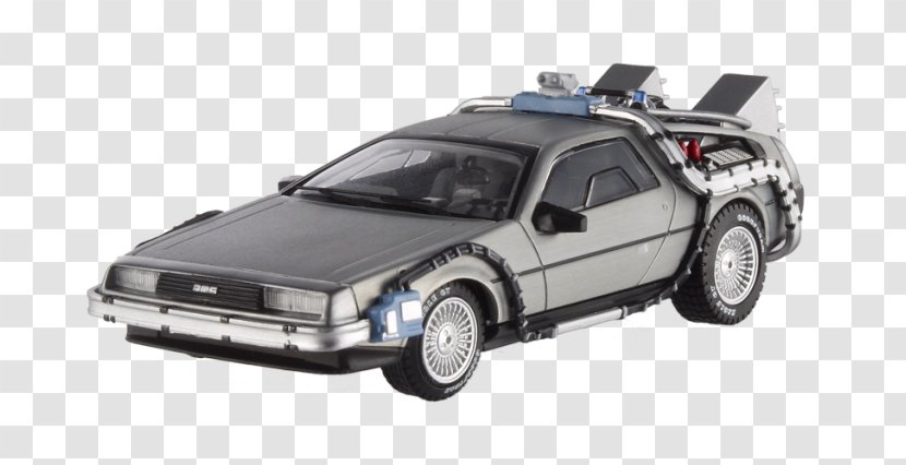DeLorean DMC-12 Time Machine Hot Wheels Back To The Future Die-cast Toy - Play Vehicle - Car Transparent Transparent PNG