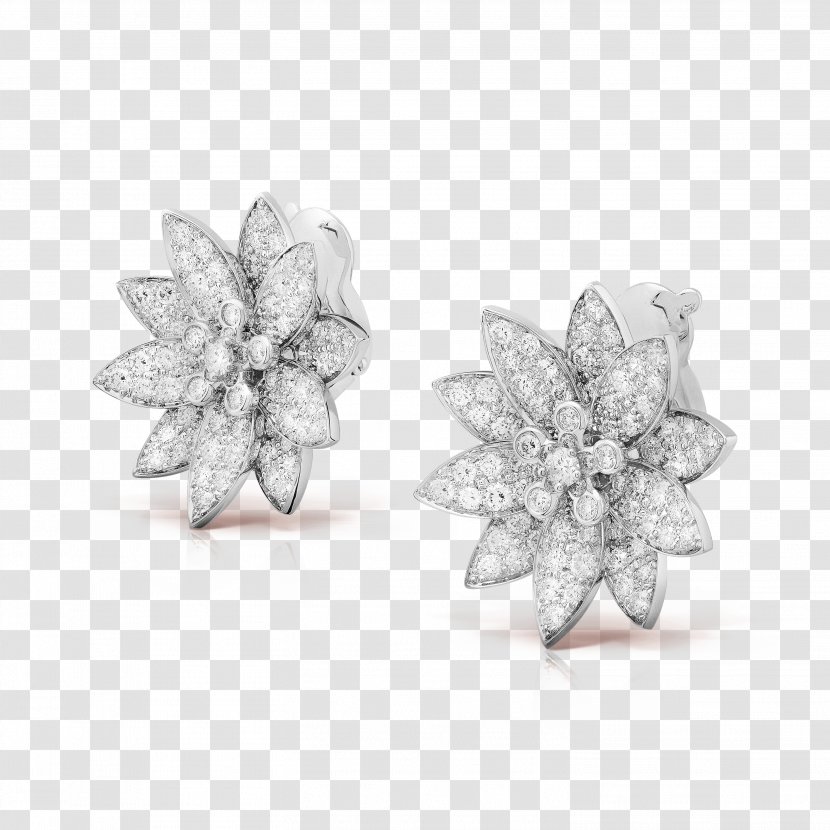 Earring Cubic Zirconia Van Cleef & Arpels Jewellery Diamond - Earrings Transparent PNG