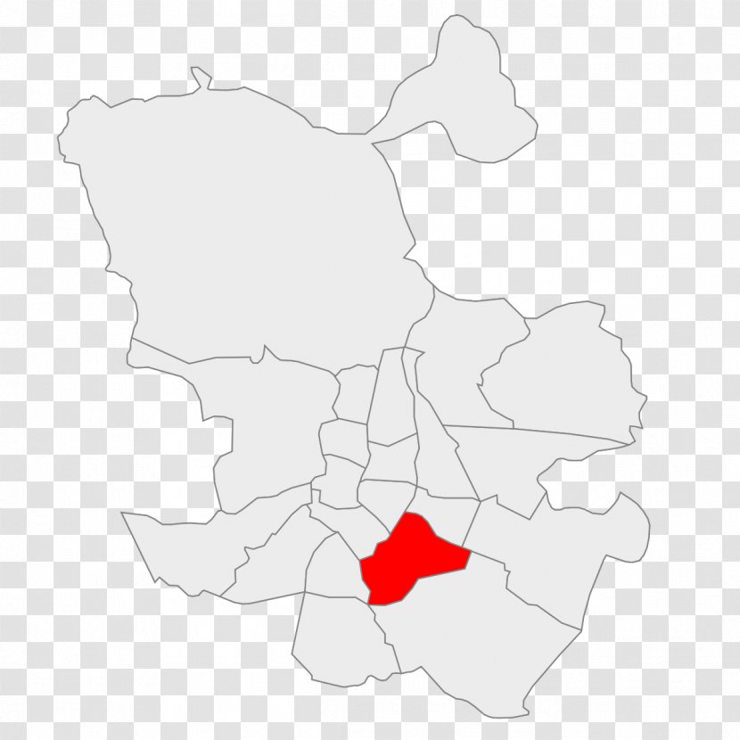 District Of Madrid Puente De Vallecas Neighbourhood Administrative Territorial Entity - Hand - Map Transparent PNG