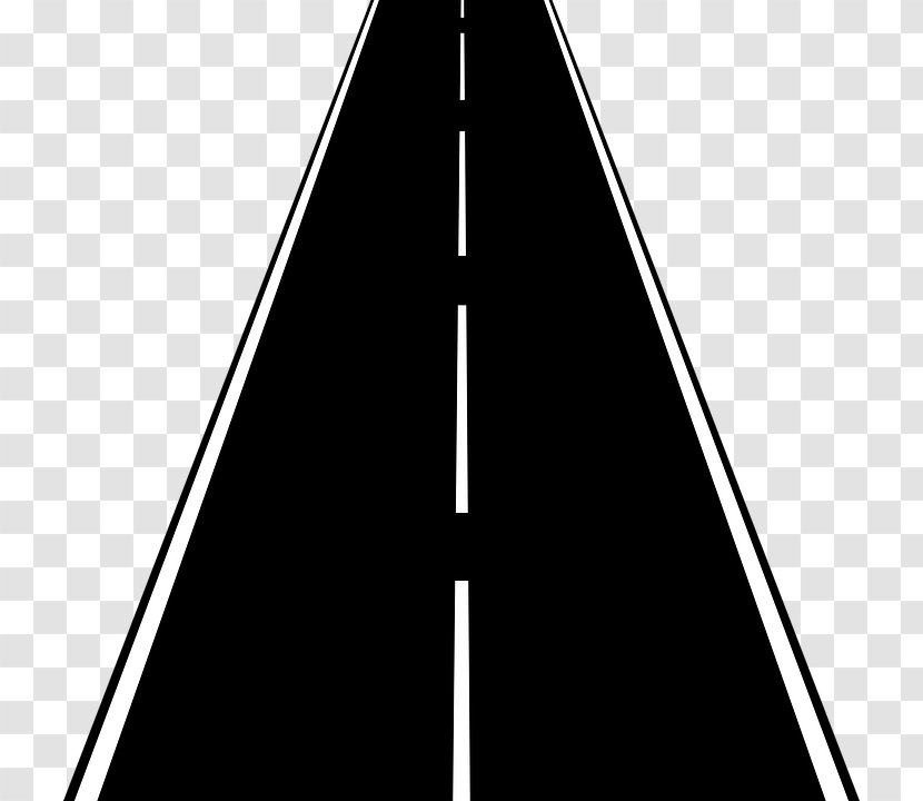 Black And White Structure Triangle - Product Design - Road Transparent PNG