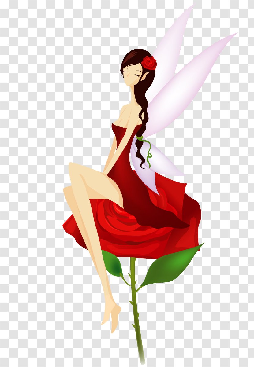 Fairy Illustration - Tree - Beautiful Beauty Wizard Transparent PNG