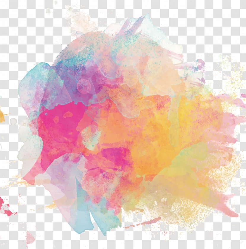 Watercolor Painting Ink - Art - Colorful Poster Transparent PNG
