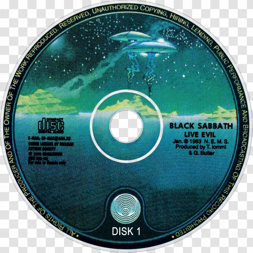 Compact Disc Live Evil Black Sabbath Live... Gathered In Their Masses Woman - Flower Transparent PNG
