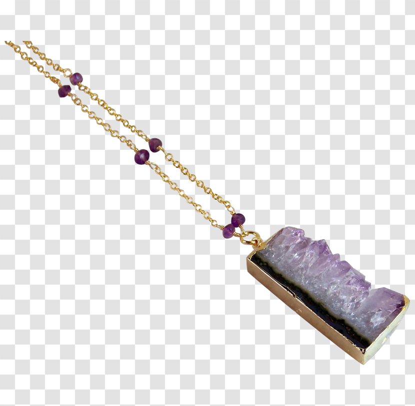 Amethyst Necklace Purple Charms & Pendants Jewellery - Gemstone - Triple Rainbow Moonstone Ring Transparent PNG
