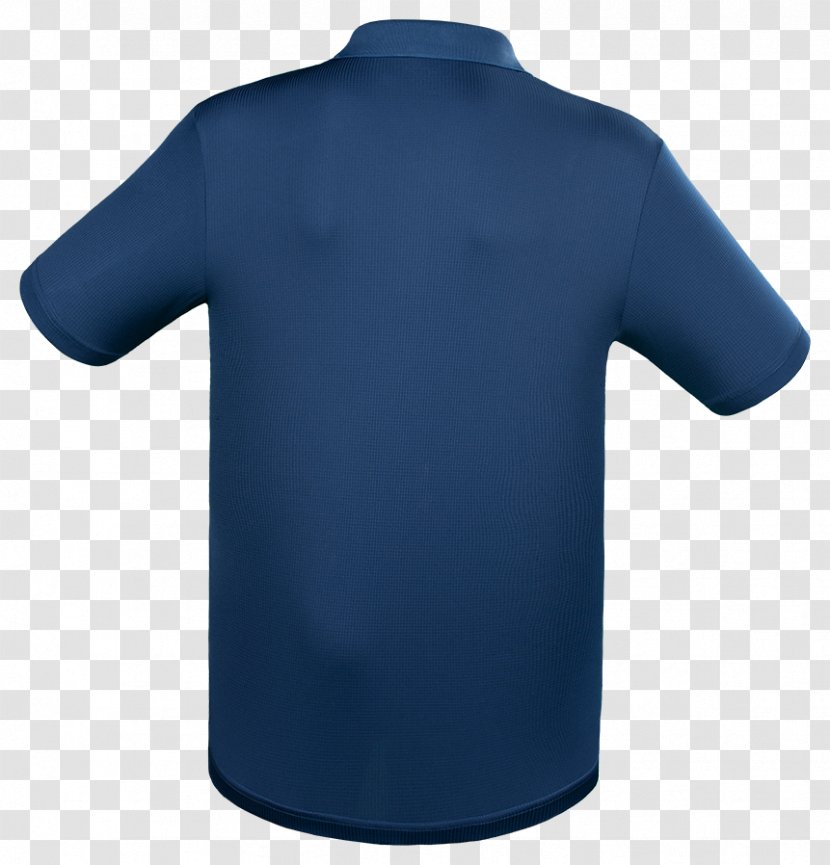 T-shirt Sleeve Polo Shirt Shoulder - Cobalt Blue Transparent PNG