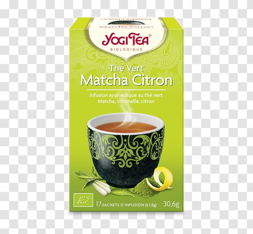 Matcha Green Tea Masala Chai Yogi - Ginger - Citron Vert Transparent PNG