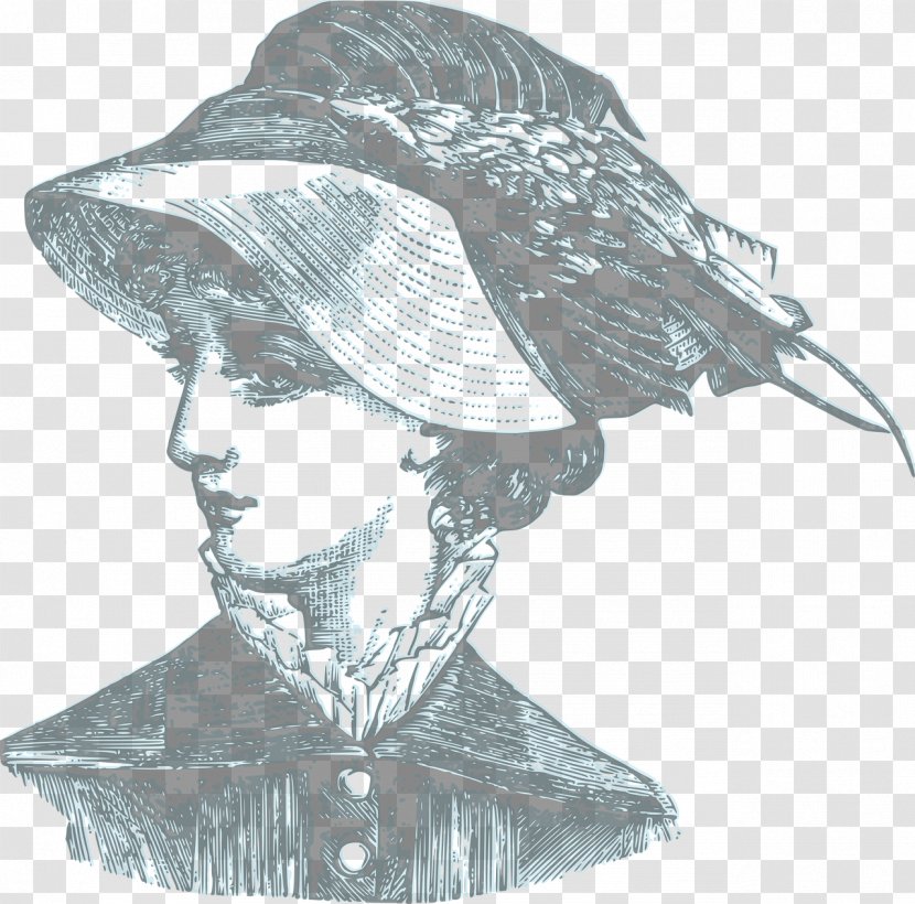 Victorian Era Clip Art บุญเหลือเมื่อได้เกิดแผ่นดินนั้น Woman - Headgear - Vintage Transparent PNG