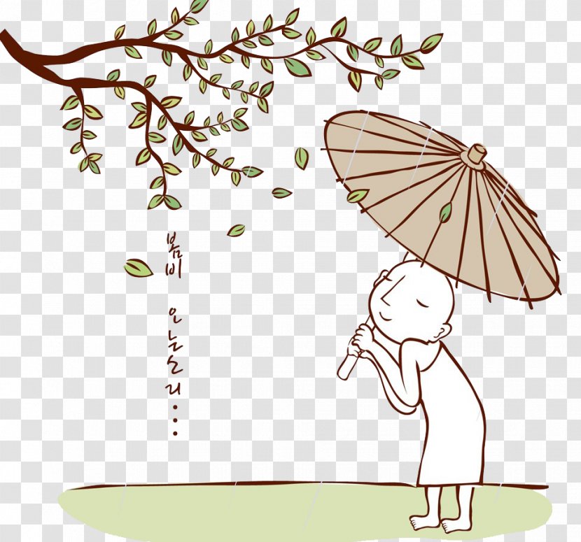 Xiehouyu Oshu014d Illustration - Buddhism - An Umbrella Man Transparent PNG
