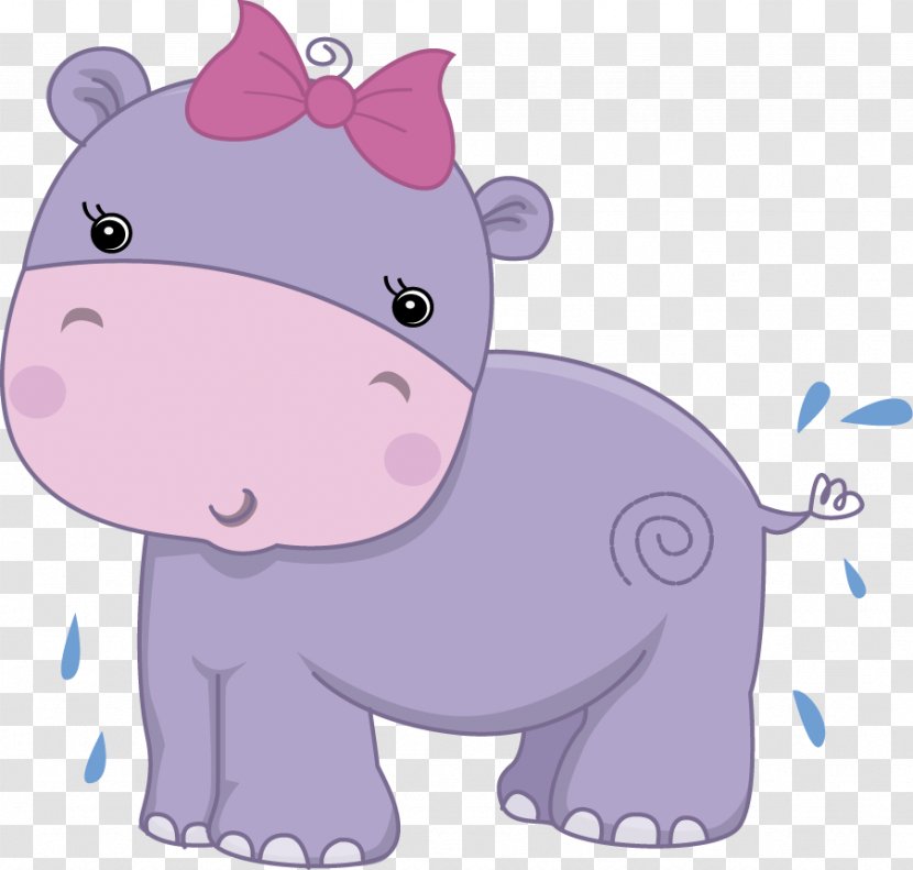 Hippopotamus Baby Shower Greeting & Note Cards Child Clip Art Transparent PNG