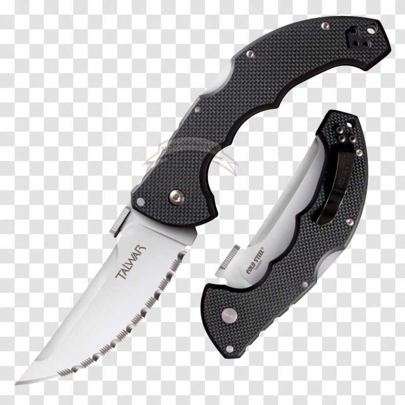 Pocketknife Talwar Cold Steel Serrated Blade - Knife Transparent PNG
