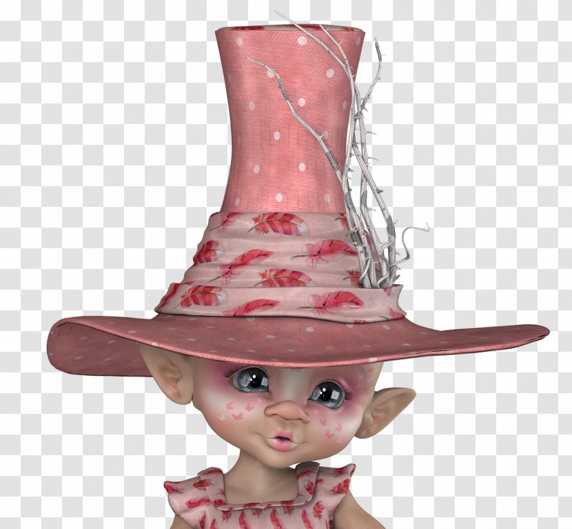 Hat Doll Figurine Pink M Transparent PNG