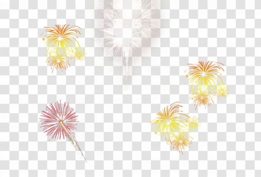 Petal Yellow Pattern - Frame - Fireworks Light Effect Transparent PNG