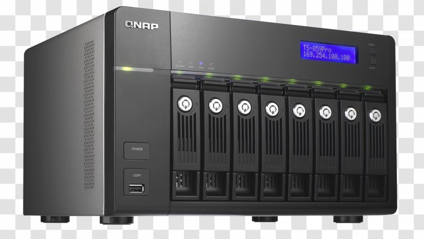 Disk Array Network Storage Systems Home Server Computer Servers QNAP TS-869 Pro - Electronics Transparent PNG