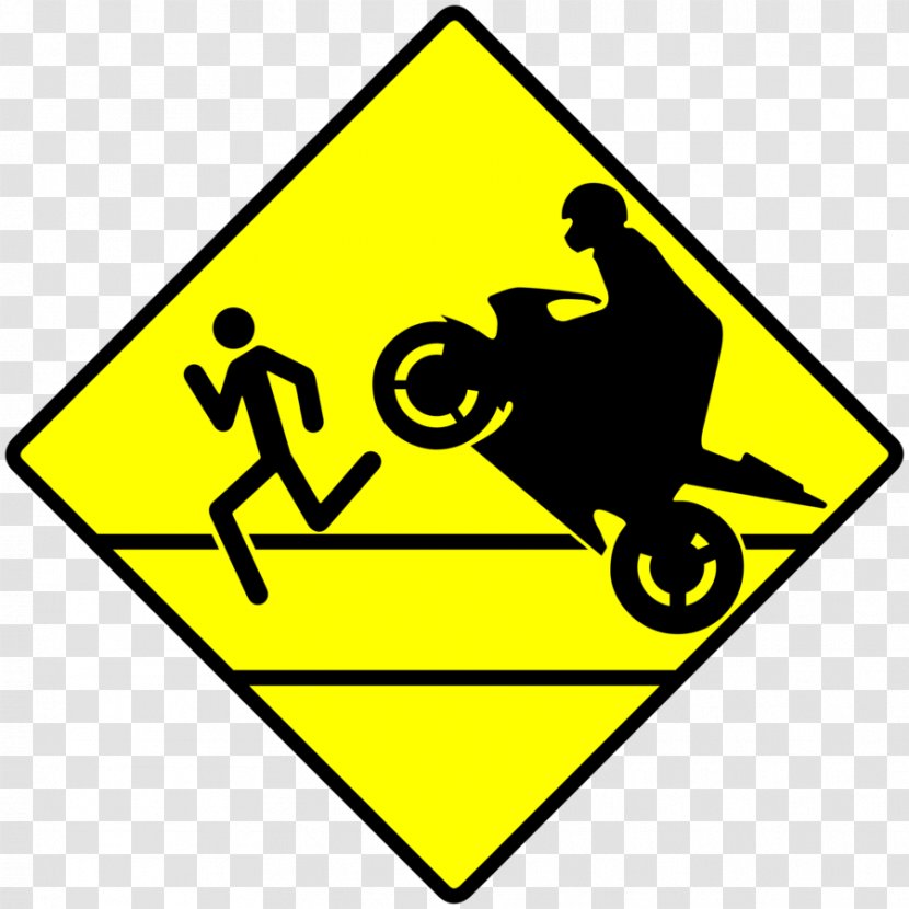 Traffic Sign Road Warning Clip Art - Signage - Motorcycle Printing Transparent PNG