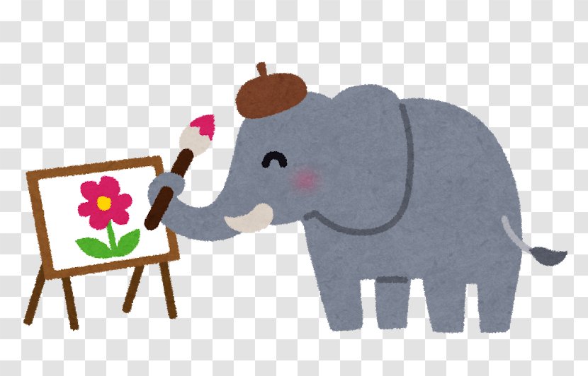 Elephant Illustration Painting Animal Satomura Carpentry Transparent PNG