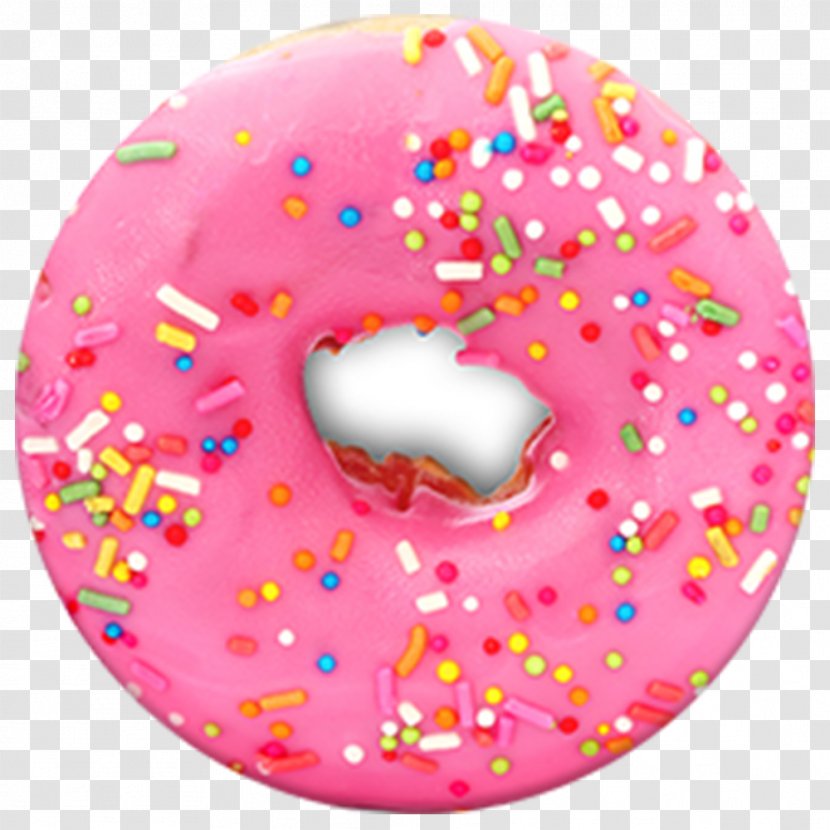 Donuts Frosting & Icing Mobile Phone Accessories Sprinkles Selfie - Pink - Donut Transparent PNG