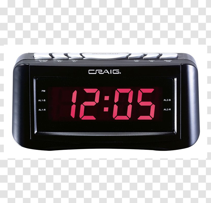 Alarm Clocks Digital Clock Radio Transparent PNG