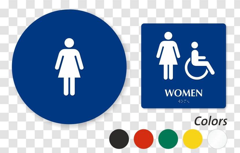 Violence Against Women Female Woman Unisex Public Toilet - Sign - Womens Bathroom Transparent PNG