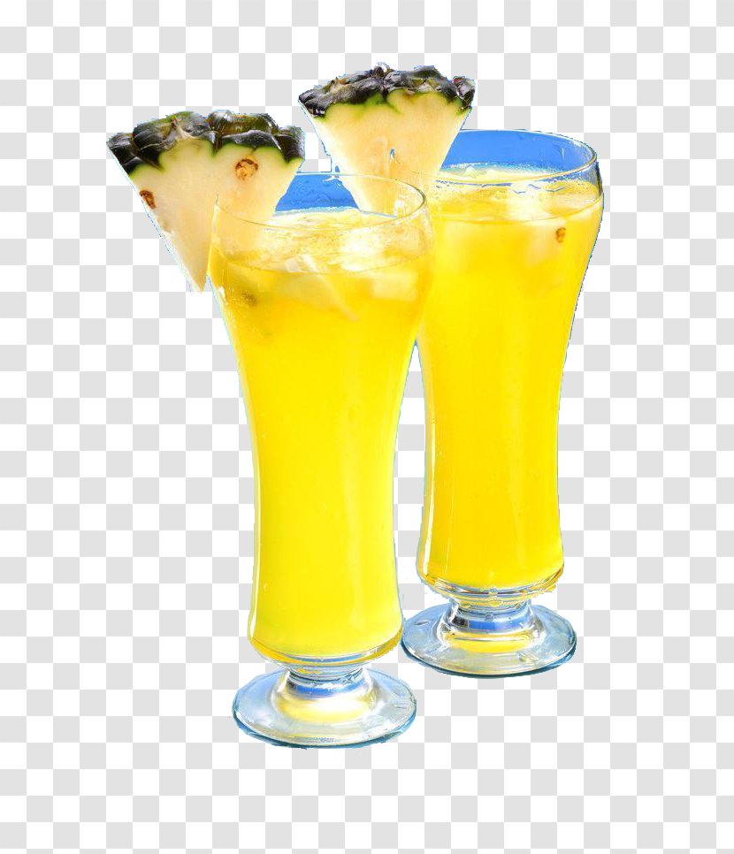 Harvey Wallbanger Margarita Cocktail Garnish Orange Juice - Nonalcoholic Drink - Pineapple Transparent PNG