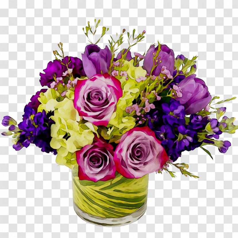 Garden Roses Floral Design Cut Flowers - Flower Bouquet - Purple Transparent PNG