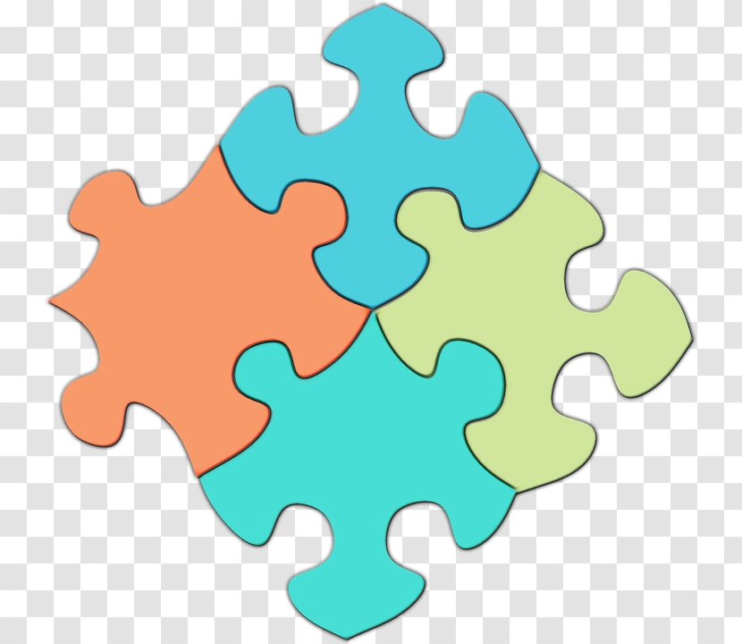 Jigsaw Puzzles Turquoise - Logo - Puzzle Transparent PNG