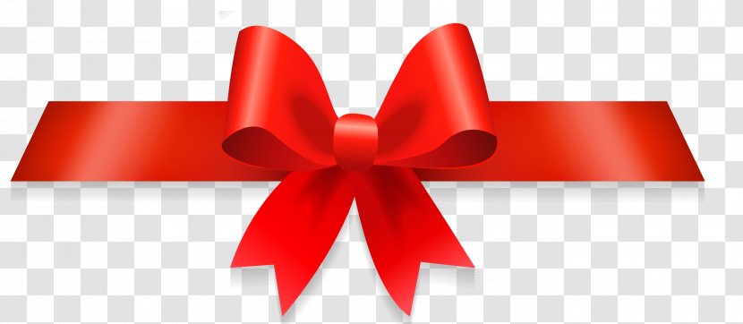 Red Ribbon - Bow Transparent PNG